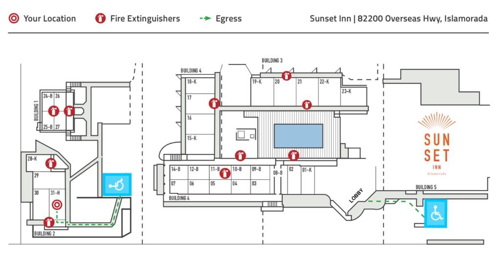 a schematic diagram of the proposed renovations to the proposed stadium at Sunset Inn in Islamorada