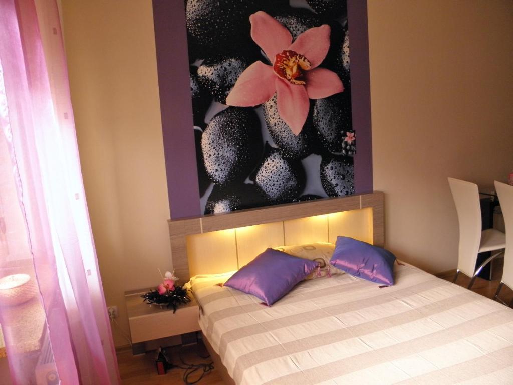 Cama ou camas em um quarto em Apartamenty nad Morzem