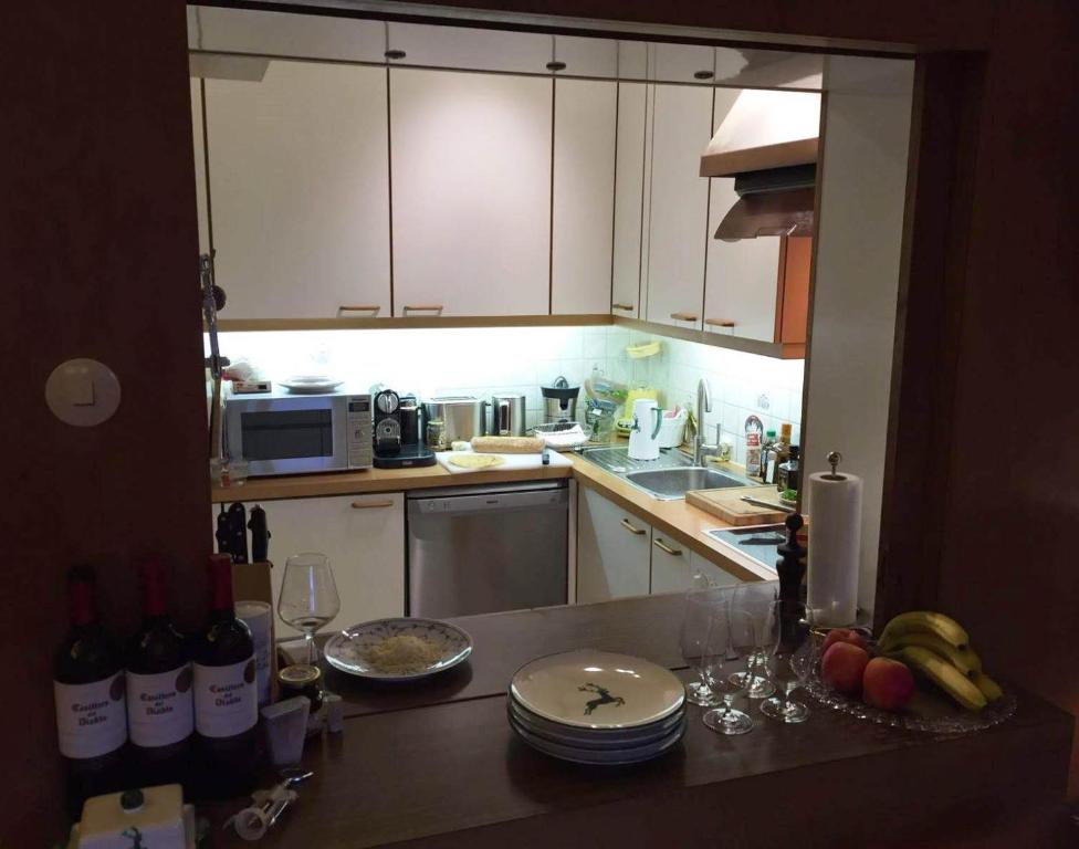 A kitchen or kitchenette at Apartment Cristina - Südbalkon mit Bergblick