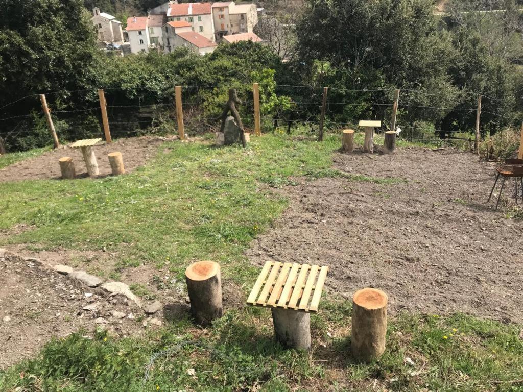 Zahrada ubytování camping l'agrottu au cœur de la corse