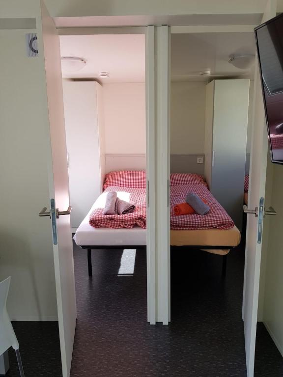 Postel nebo postele na pokoji v ubytování Ferienparadies Mühlenbach