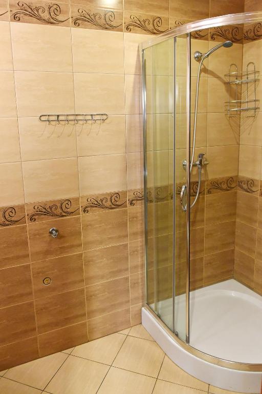 Kúpeľňa v ubytovaní Apartament City, Clock