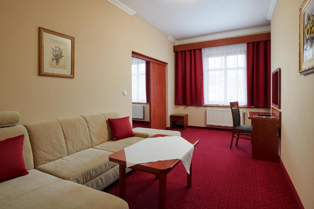 Posezení v ubytování Wellness Hotel Lužan