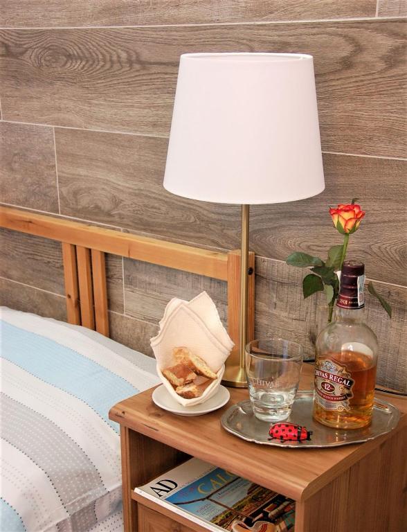 Postel nebo postele na pokoji v ubytování Hotel della Posta