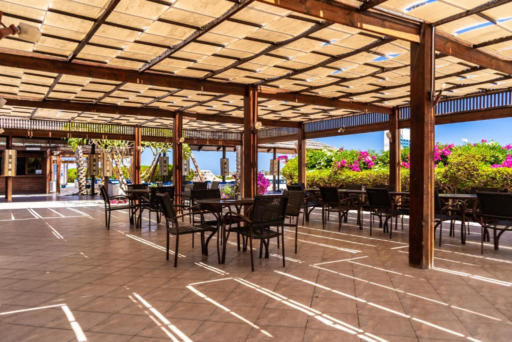 Balkón nebo terasa v ubytování Abu Dabbab Lodge