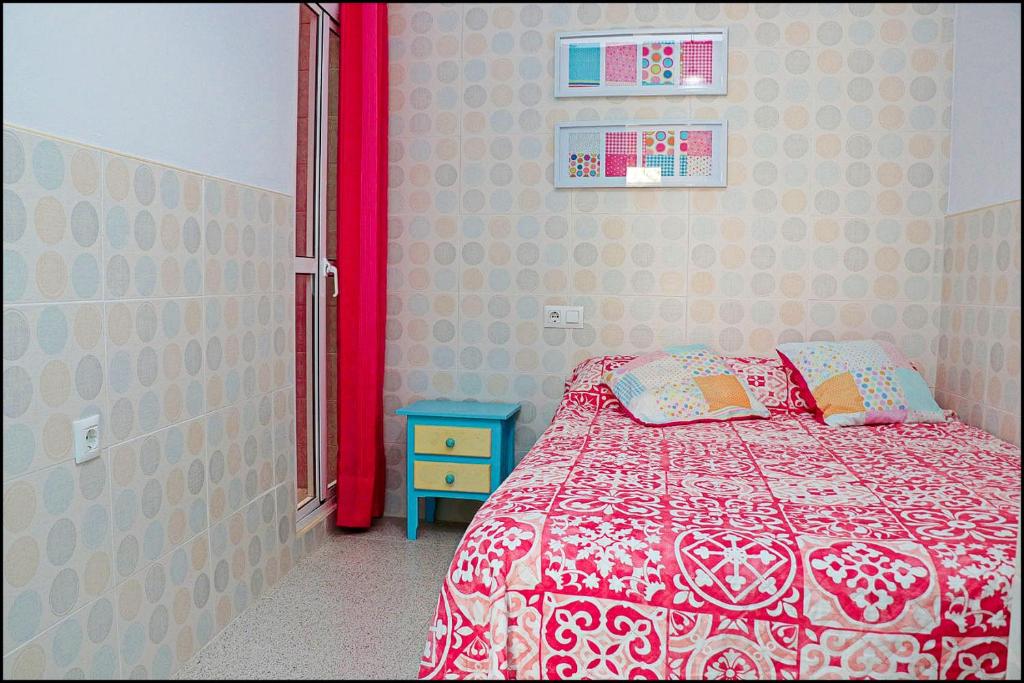 Posteľ alebo postele v izbe v ubytovaní Apartamento cerca de la playa de Conil