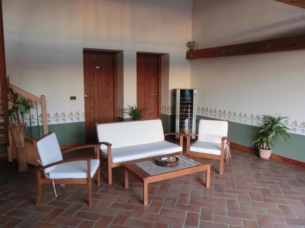 Posezení v ubytování Agriturismo Domus Rustica