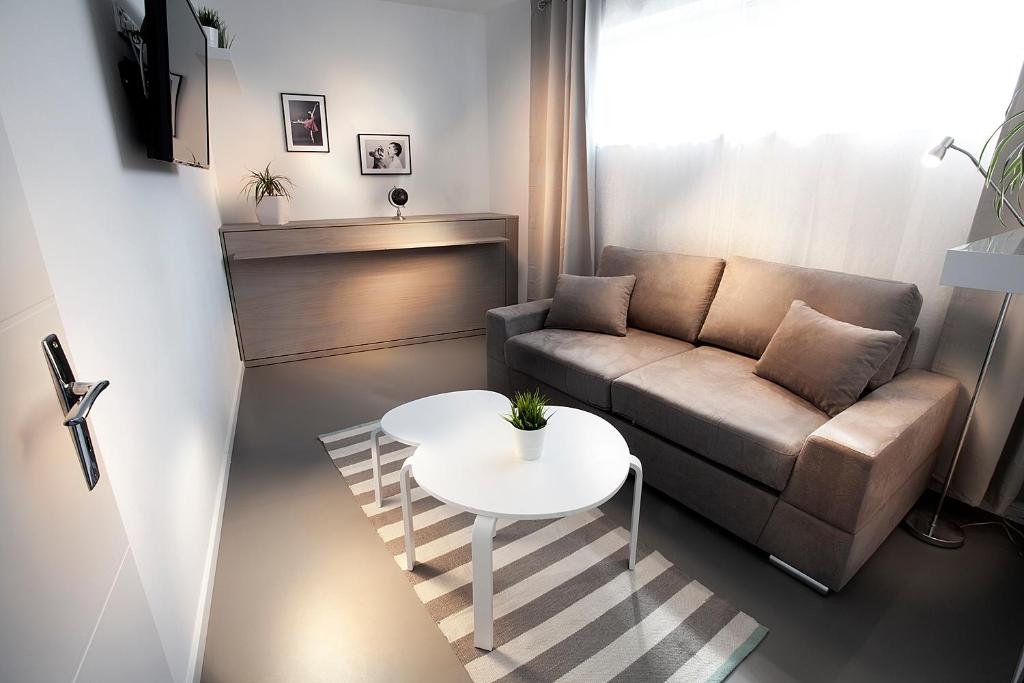 Posezení v ubytování Apartmány Ladná