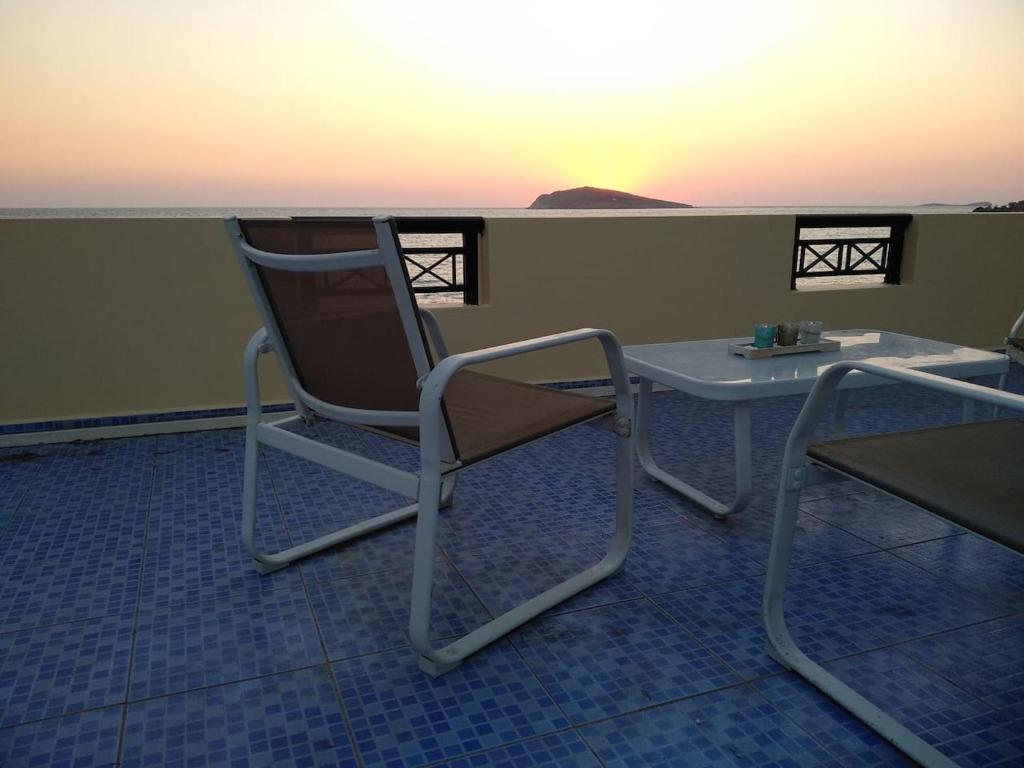 Balkón alebo terasa v ubytovaní Kalymnos Beach House