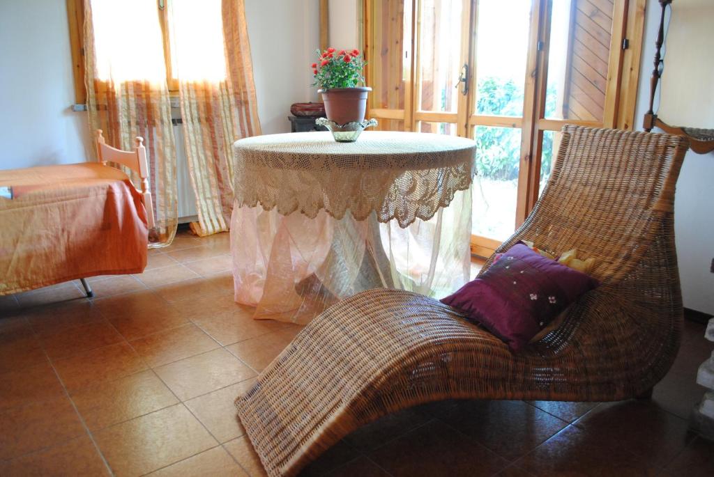Posezení v ubytování B&B La Gatta Blu