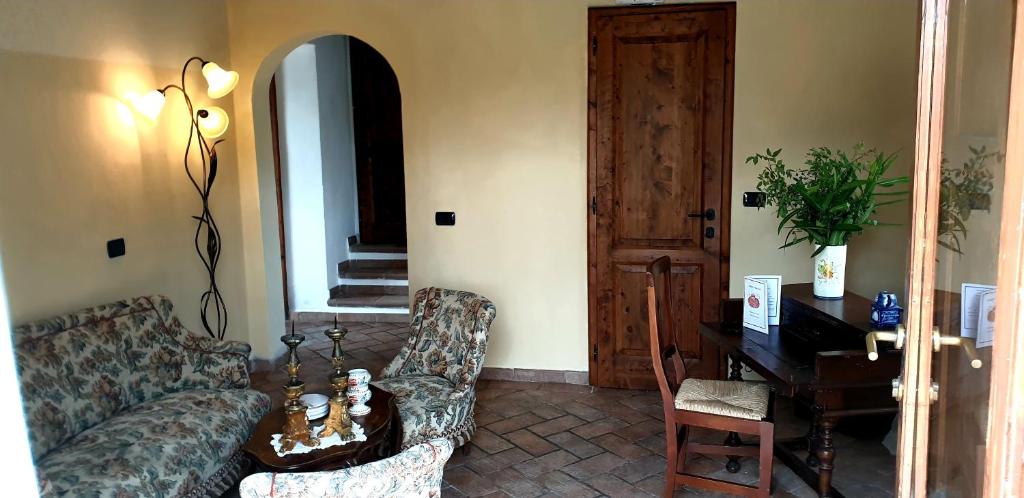 Posezení v ubytování Podere Palazzolo (ADULTS ONLY)