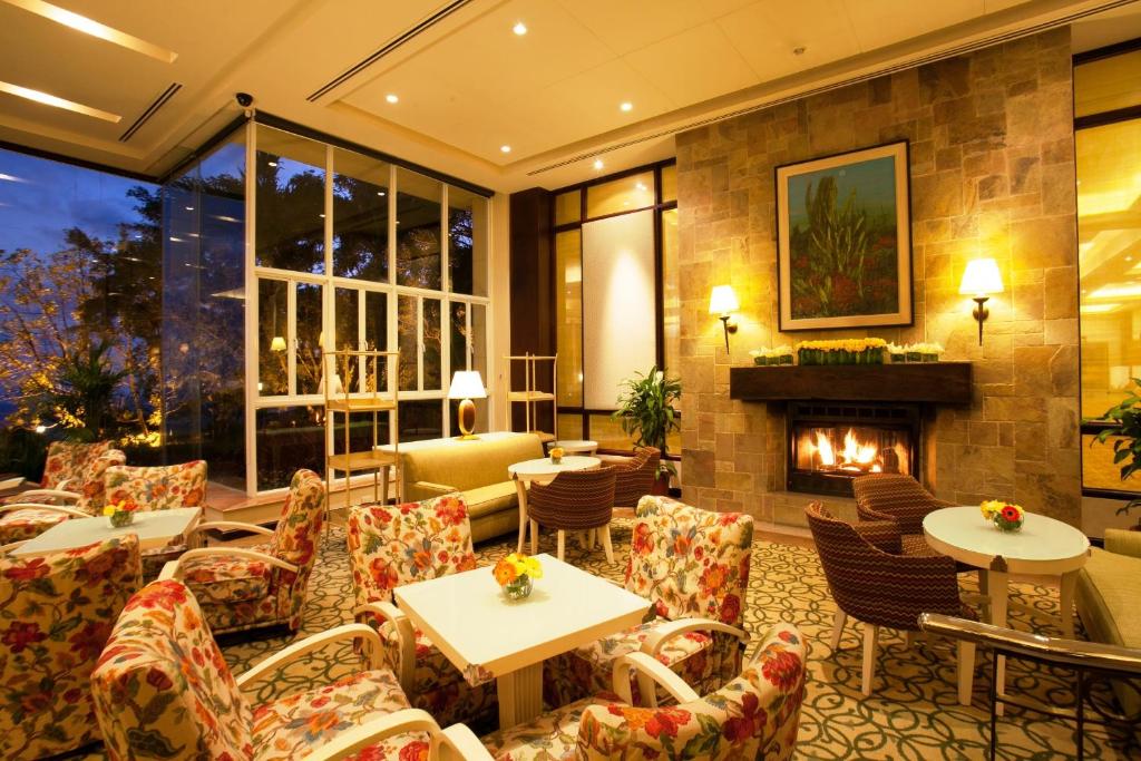 Posezení v ubytování Taal Vista Hotel