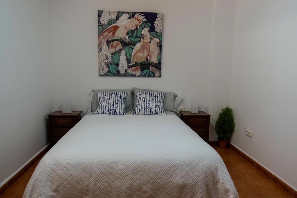 Postel nebo postele na pokoji v ubytování Villa Borja