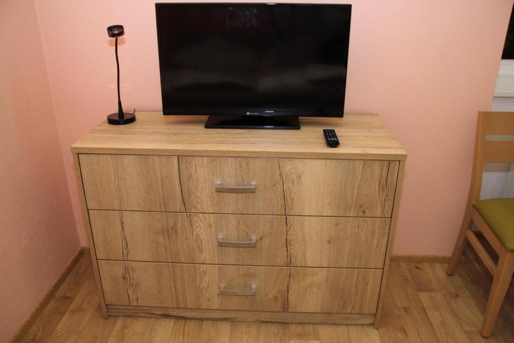 TV a/nebo společenská místnost v ubytování Penzion Daníž
