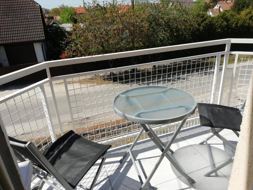 Balkón alebo terasa v ubytovaní Edit Ferienwohnung Siofok