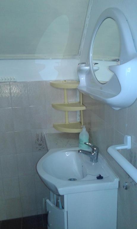 Koupelna v ubytování Szabó Apartmanház
