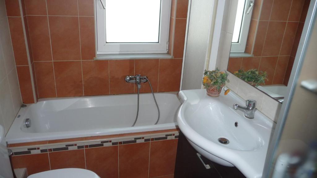 Koupelna v ubytování Comfy Apartment