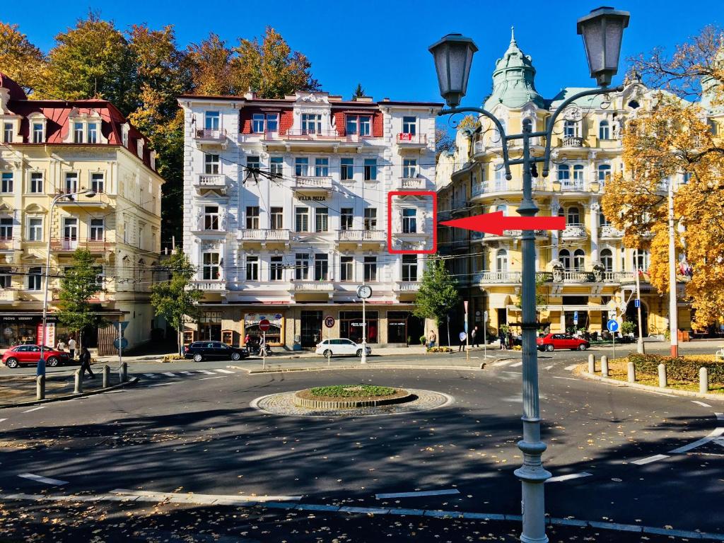 Budynek, w którym mieści się apartament
