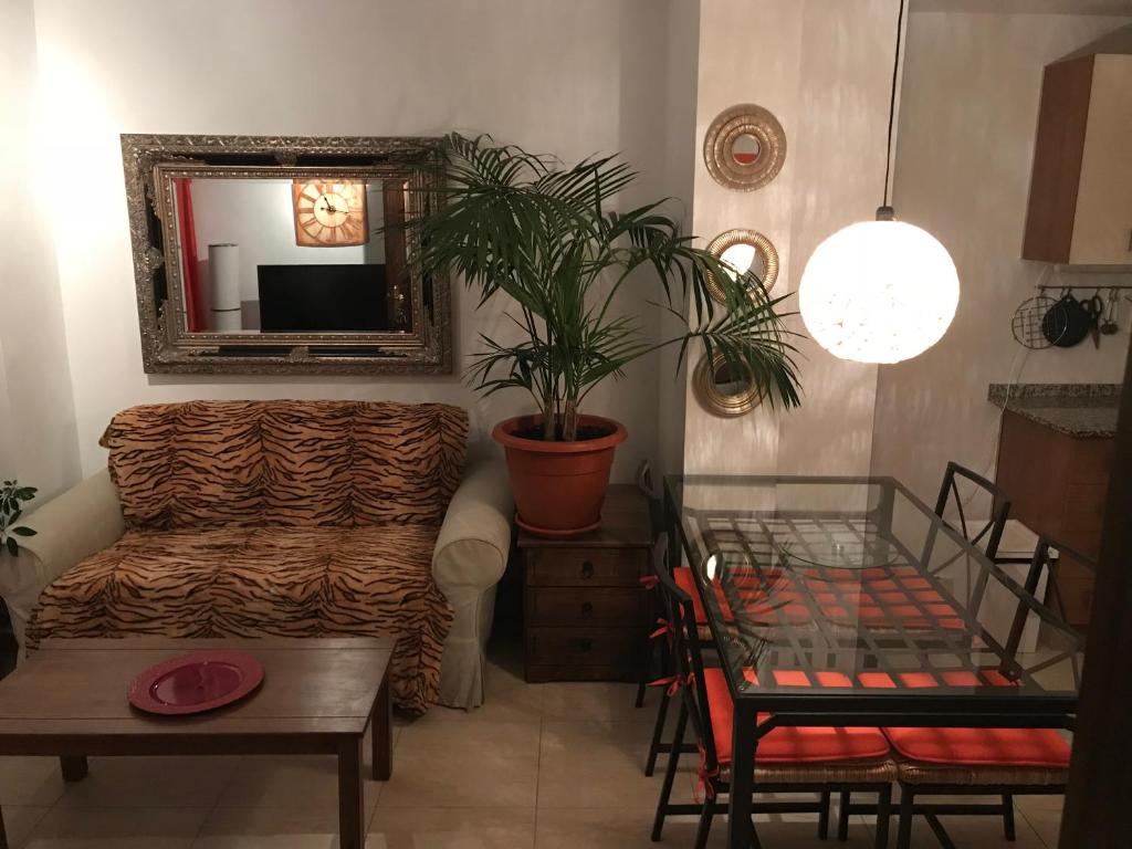 Posezení v ubytování Apartamento Atico Guanchita