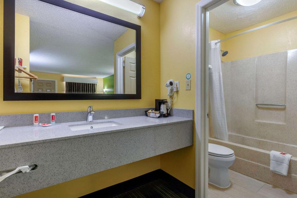 Koupelna v ubytování Econo Lodge
