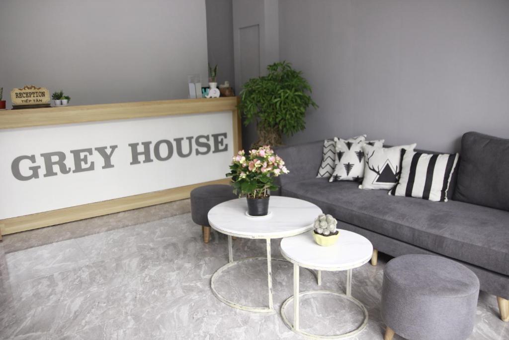 Area soggiorno di Grey House