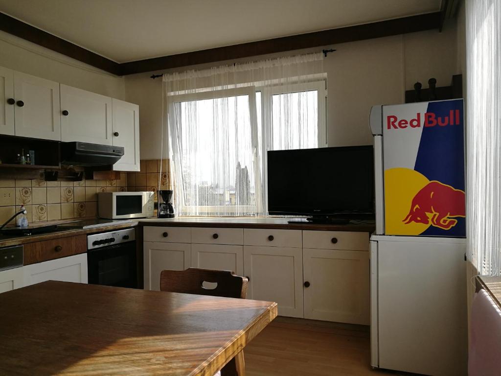 Kuchyň nebo kuchyňský kout v ubytování Ferienwohnung 123