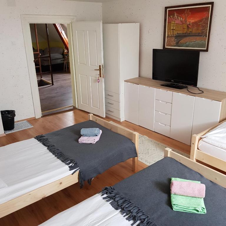 TV a/nebo společenská místnost v ubytování Guesthouse Osvald