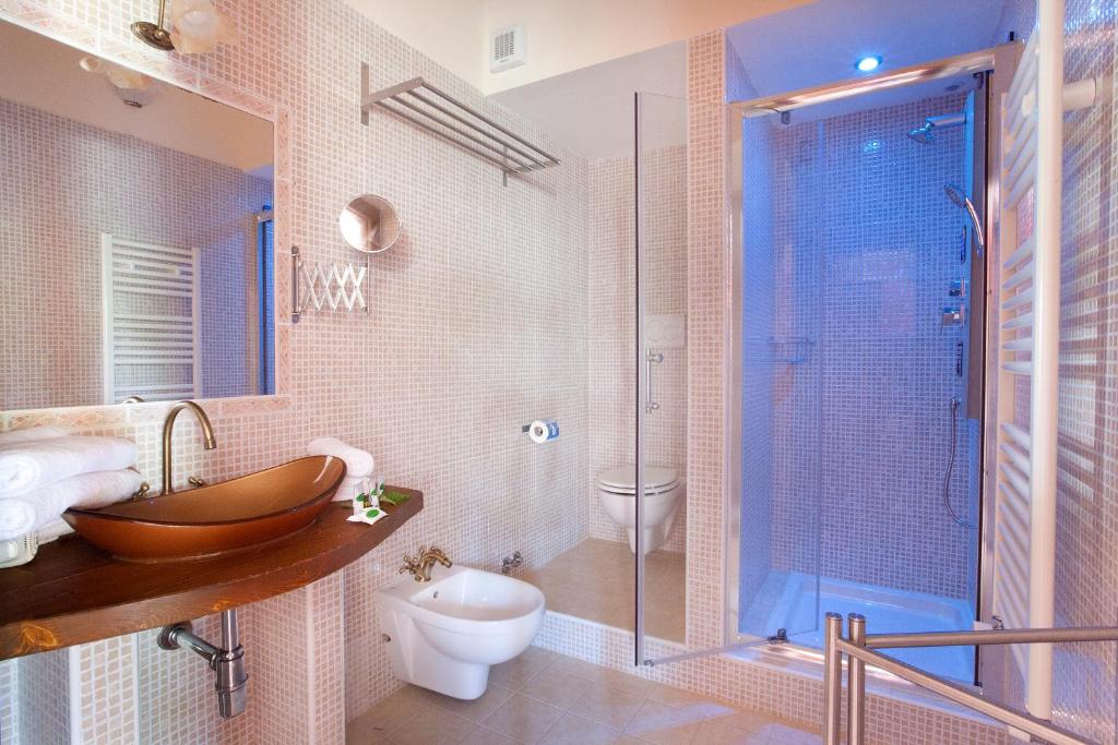 Koupelna v ubytování Resort Umbria Spa