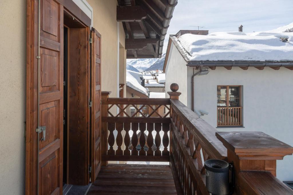 Balkón nebo terasa v ubytování Hotel Compagnoni
