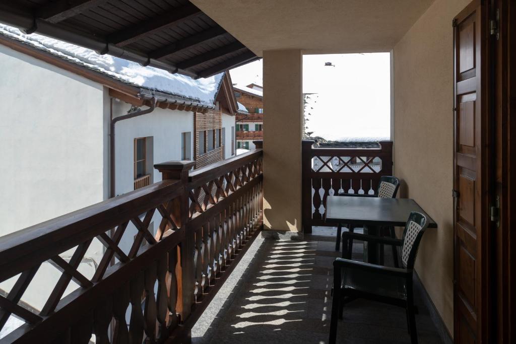 Balkón nebo terasa v ubytování Hotel Compagnoni