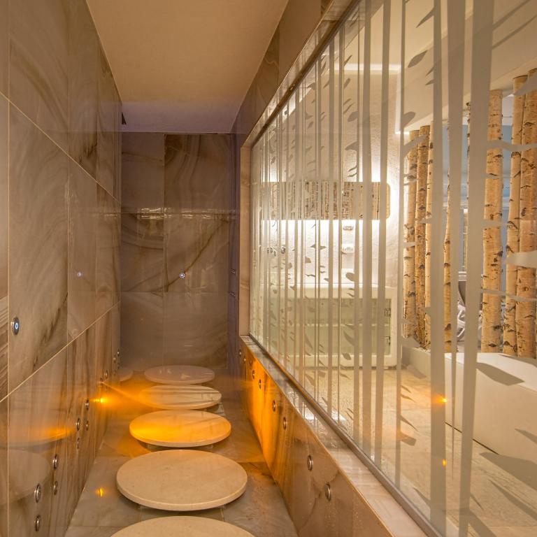 Koupelna v ubytování Hotel Terme Vena D'Oro