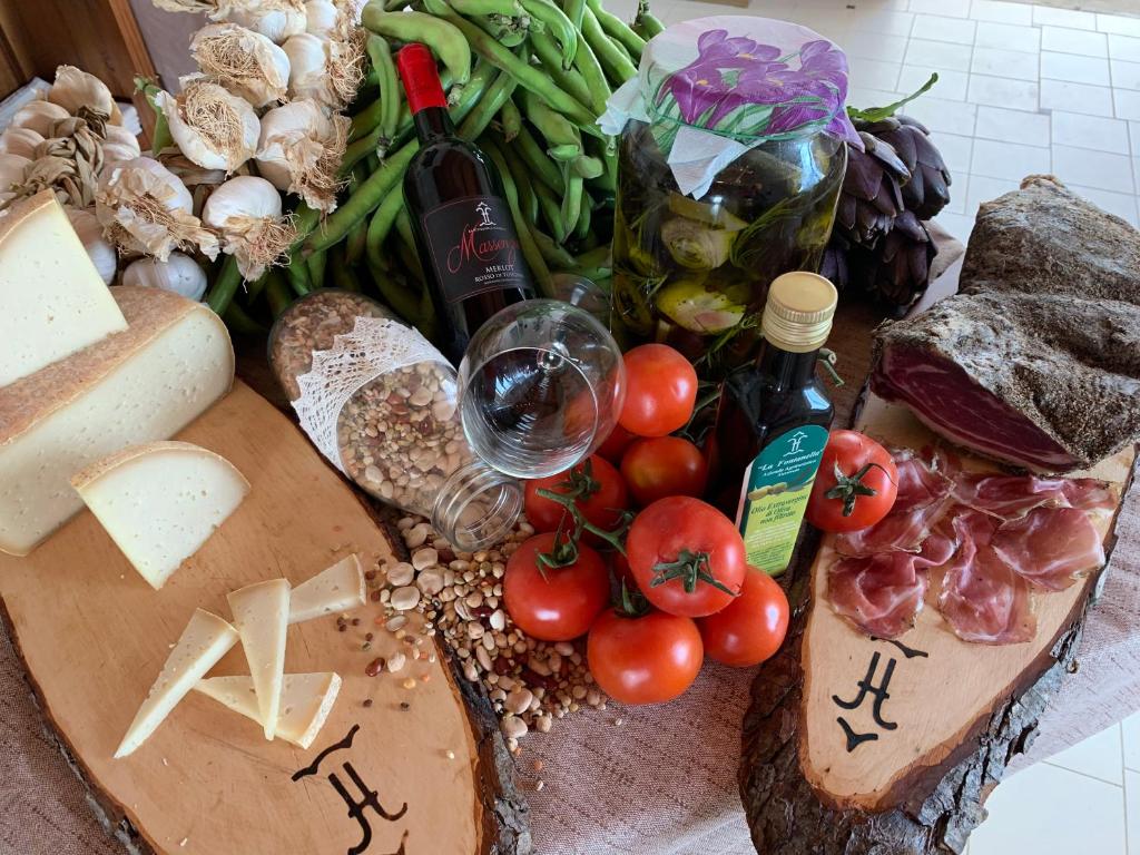 Cibo presso l'agriturismo o nelle vicinanze