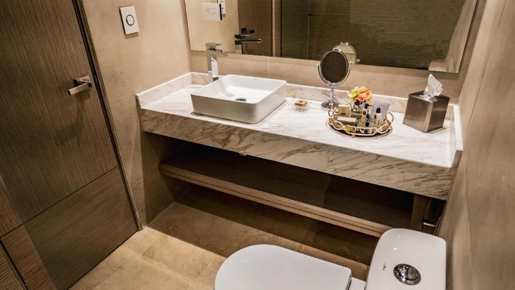 Koupelna v ubytování Hotel Boutique Maree