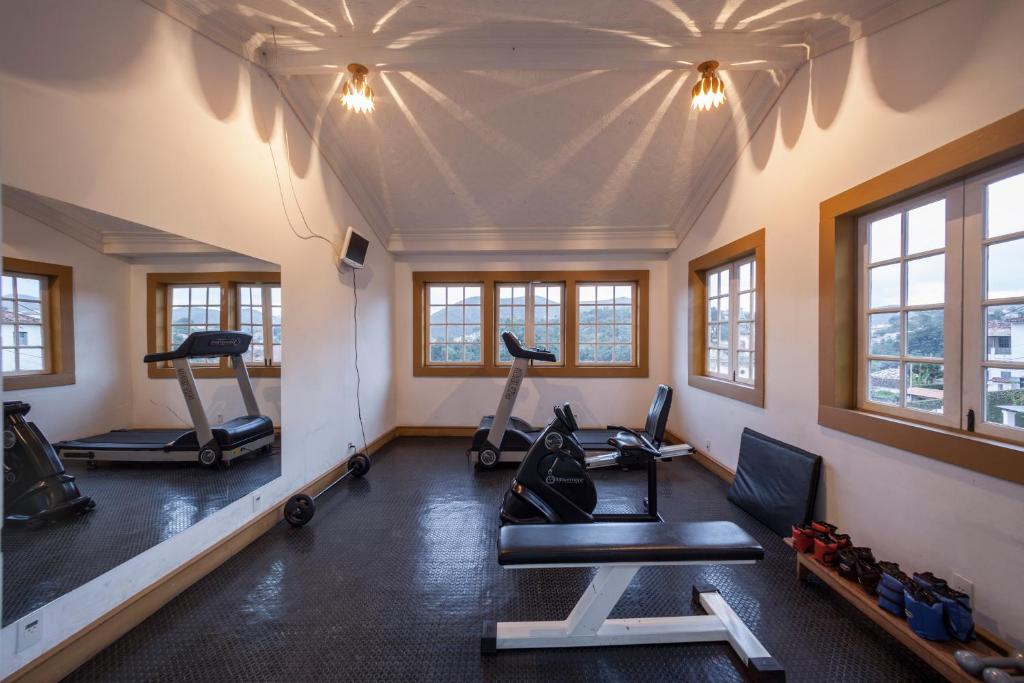 Fitness centrum a/nebo fitness zařízení v ubytování Hotel Solar do Rosário