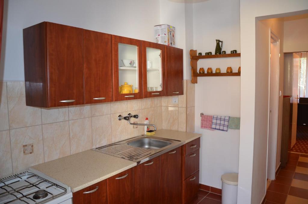 Kuchnia lub aneks kuchenny w obiekcie Orchidea Apartman