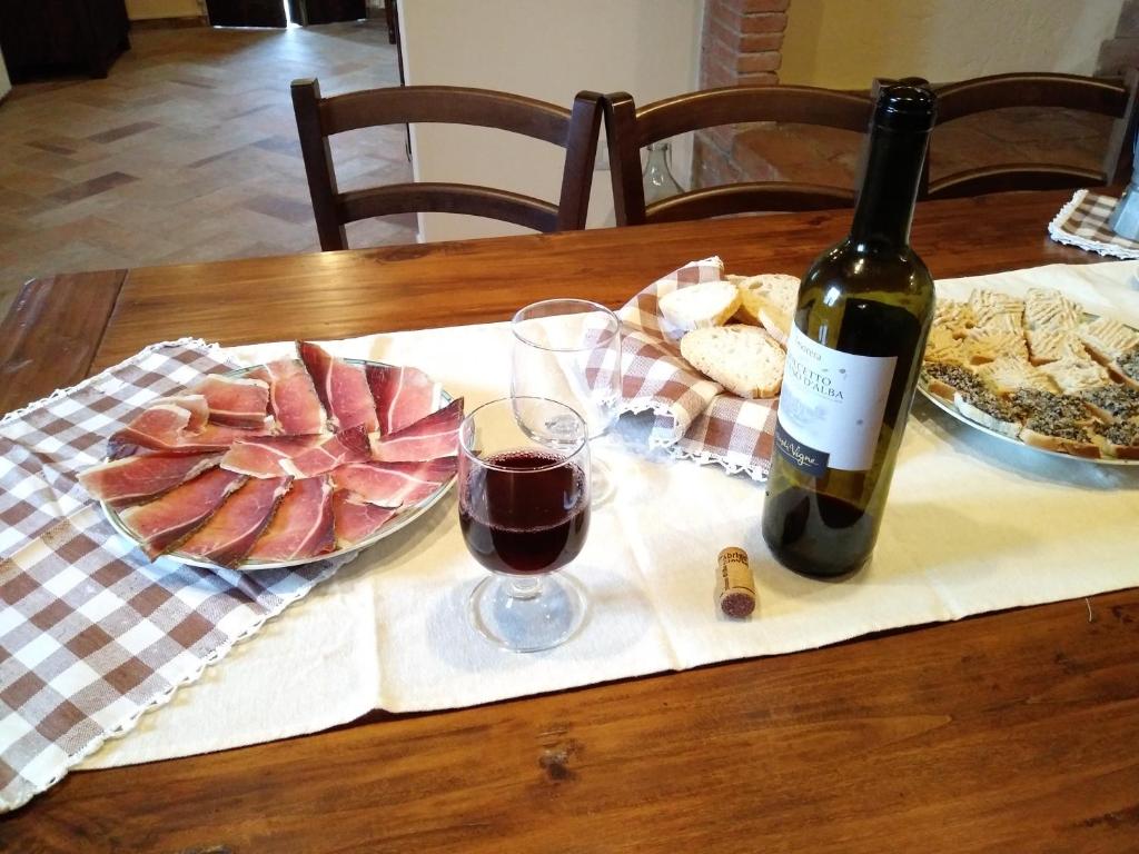 Nápoje v ubytování Podere Il Leccione