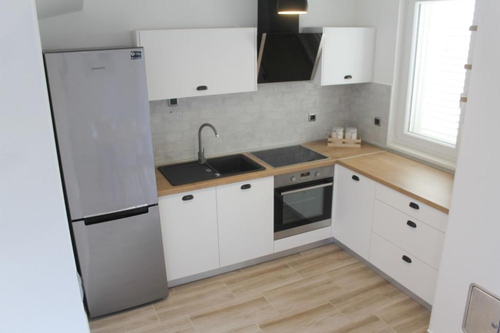 Kuchyňa alebo kuchynka v ubytovaní Apartman Rina,Biograd na moru