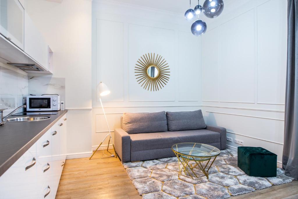 Kuchyňa alebo kuchynka v ubytovaní Cracow Rentals Zacisze