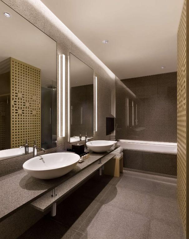 Koupelna v ubytování Park Hyatt Busan