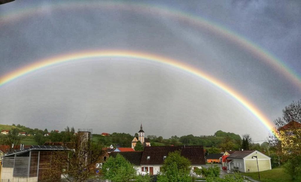 Blick auf G&auml;stehaus Ranftl aus der Vogelperspektive