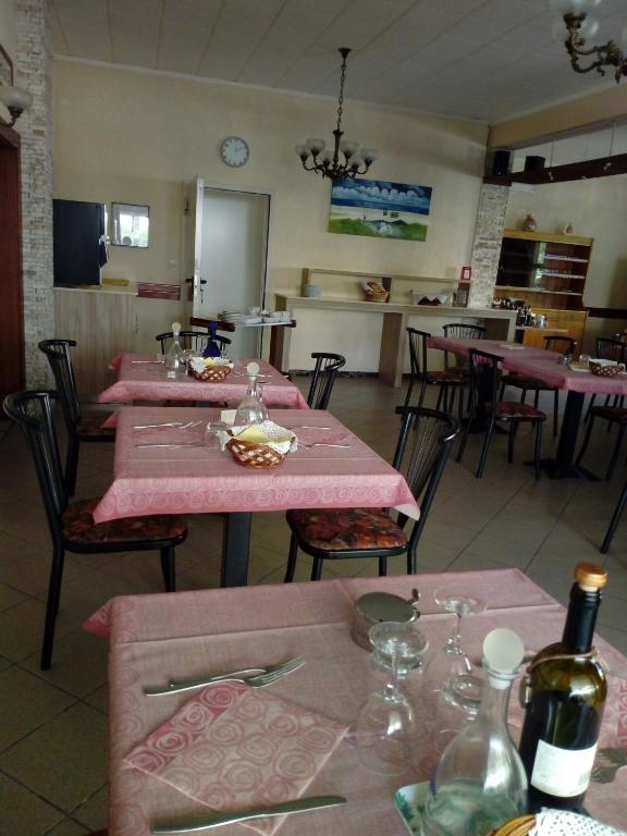 Restaurace v ubytování Albergo Rosa & Cosetta