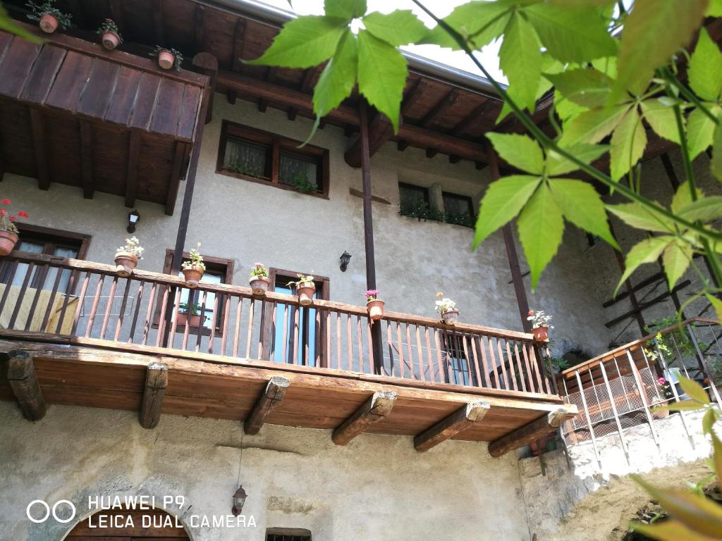 Balkón nebo terasa v ubytování Bed and Breakfast Zanaglio