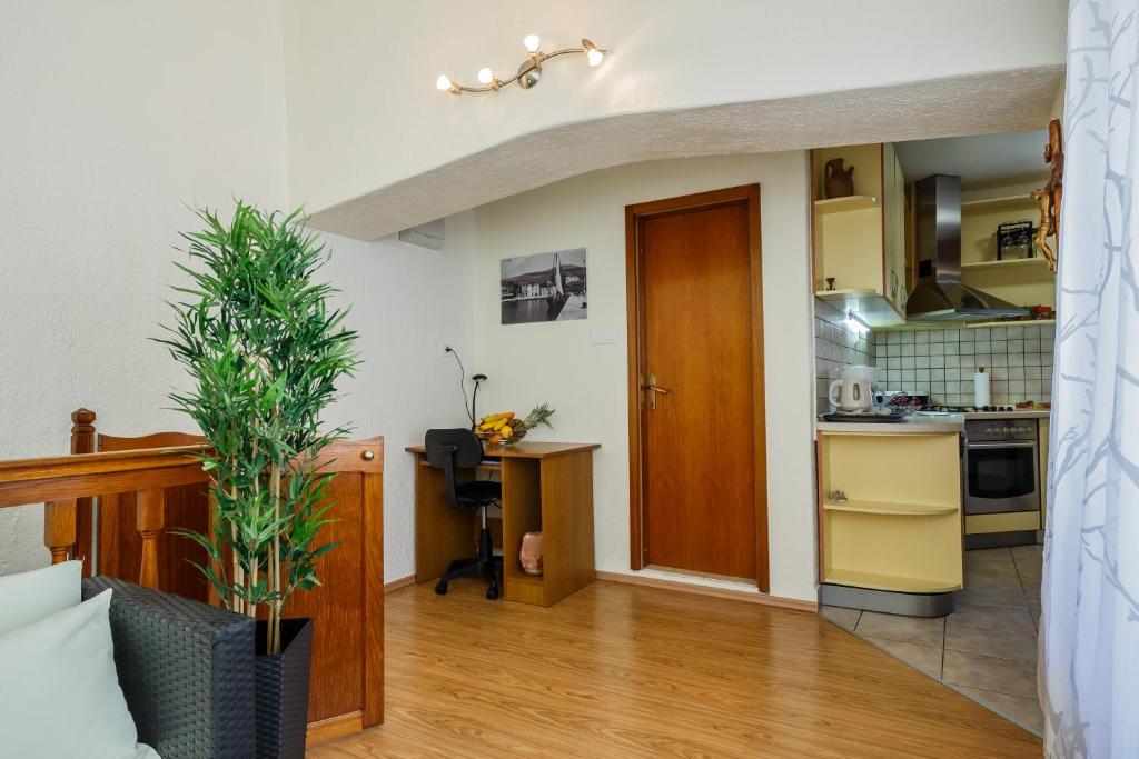 Kuchyňa alebo kuchynka v ubytovaní Central Apartment Castle Cippico