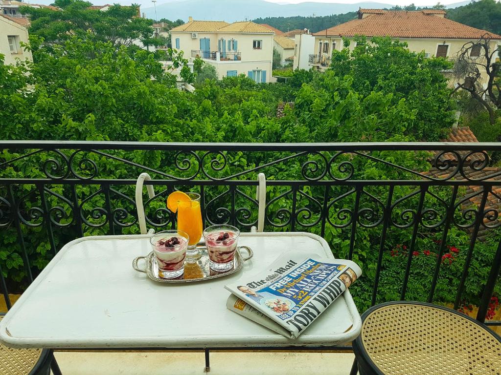 Balkón nebo terasa v ubytování Hotel Galaxidi