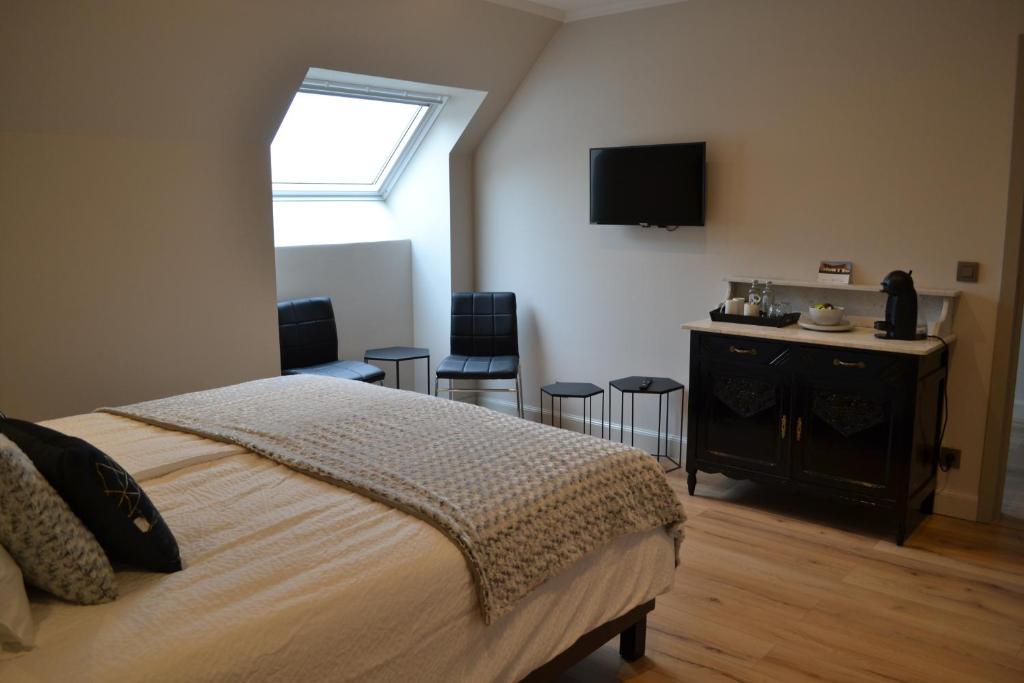 Postel nebo postele na pokoji v ubytování B&B Allegambe's Goed