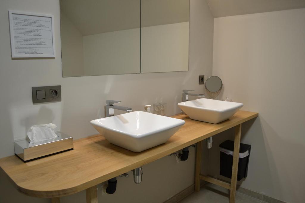 Koupelna v ubytování B&B Allegambe's Goed