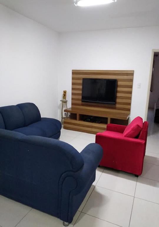  Apartamento amplo com vista para o mar na Praia Grande