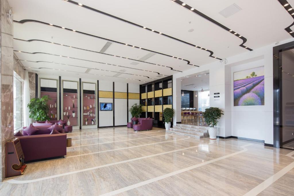 Posezení v ubytování Lavande Hotel Nanhai Sports Center Shishan Town