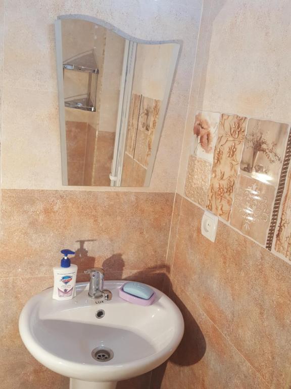 Koupelna v ubytování Guesthouse Luka