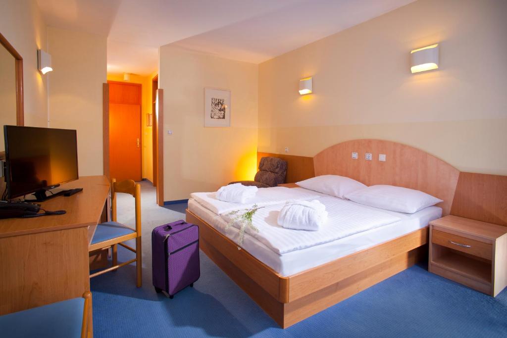 Postel nebo postele na pokoji v ubytování Terme Topolsica - Hotel Vesna